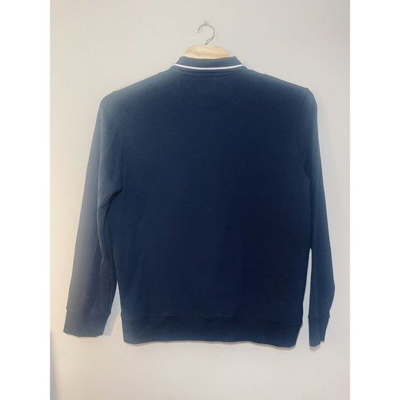 UNTUCKit Polo Sweatshirt Long-Sleeve Polo in Blue Size XL - Picture 2 of 5
